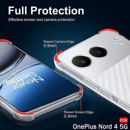 Coque pour OnePlus Nord 4, Techsuit, Antichoc Claire, Transparente