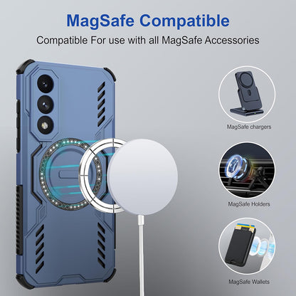 Coque MagSafe pour OnePlus Nord 5, Techsuit, ArmorMag, Bleue