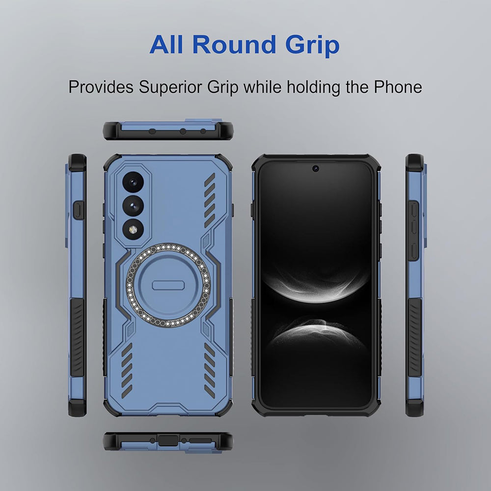 Coque MagSafe pour OnePlus Nord 5, Techsuit, ArmorMag, Bleue
