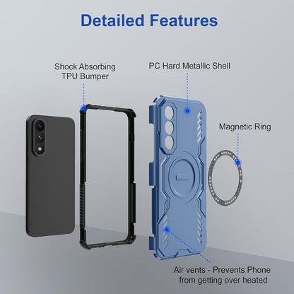 Coque MagSafe pour OnePlus Nord 5, Techsuit, ArmorMag, Bleue