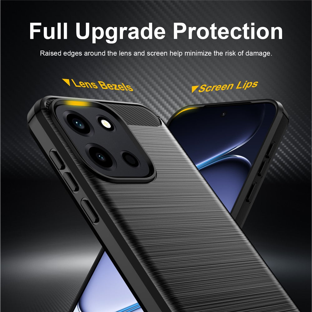 Coque pour OnePlus Nord 6, Techsuit, Carbone, Bleue