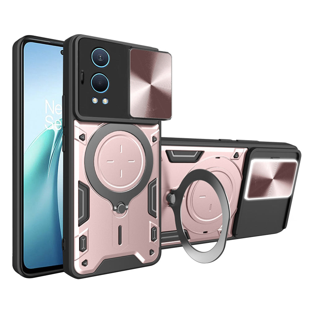 Coque pour OnePlus Nord CE4 Lite, Techsuit, CamGuard Pro, Rose Doré