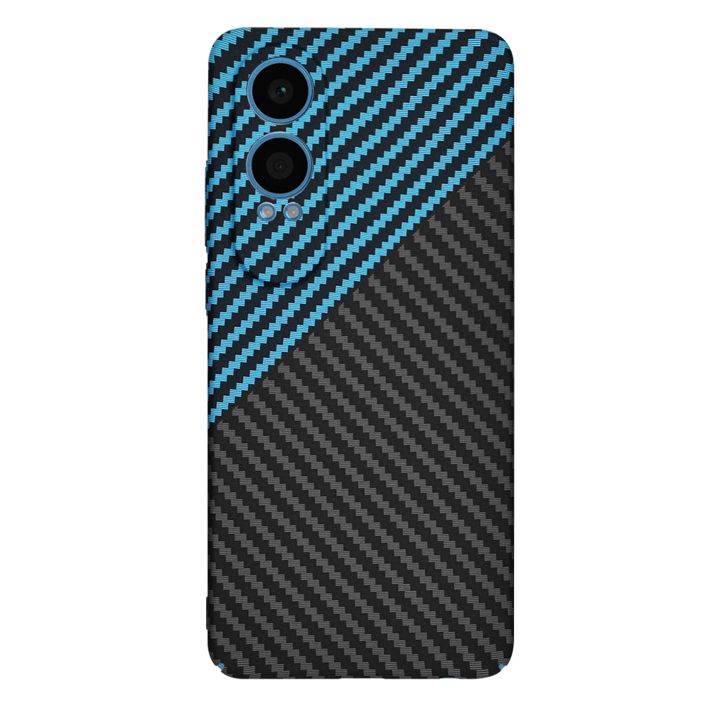 Coque pour OnePlus Nord CE4 Lite, Techsuit, Carbonite FiberShell, Noir Bleu