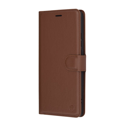 Coque pour OnePlus Nord CE4 Lite, Techsuit, Leather Folio, Marron