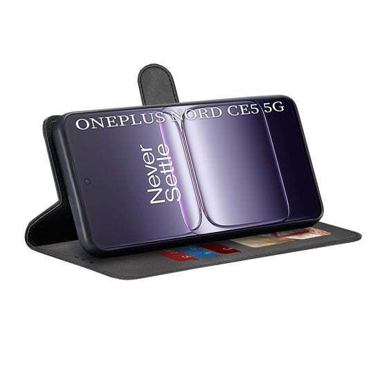 Coque pour OnePlus Nord CE5, Techsuit, Diary Book, Noire