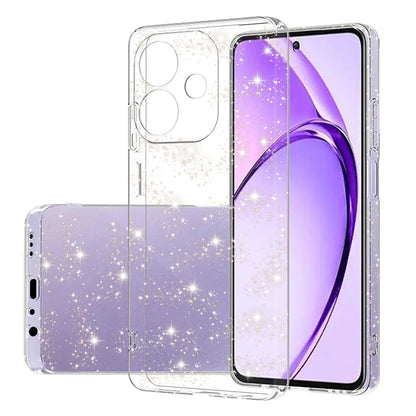Case for Oppo A3 4G / A3 5G, Techsuit, SparkleSkin, Transparent