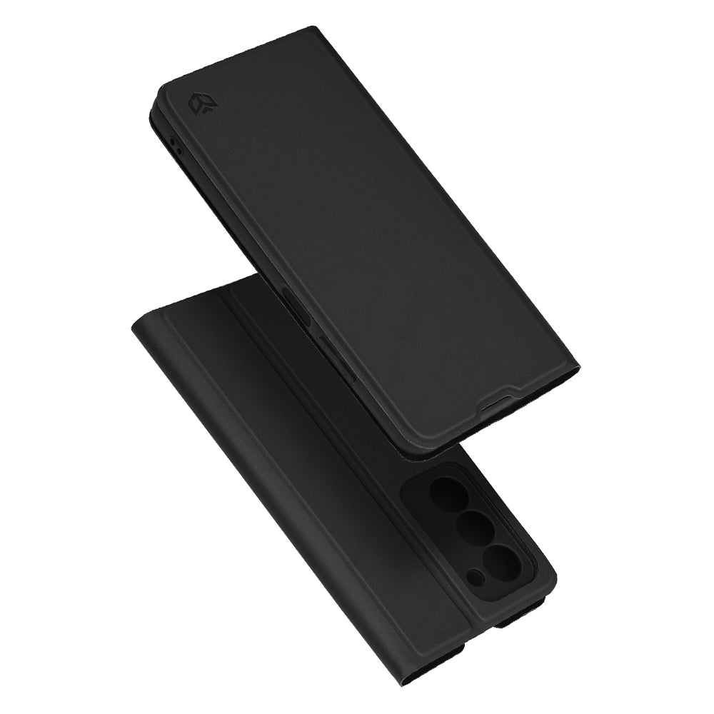 Coque pour Oppo A5 4G / A5 5G, Techsuit, Magskin Book, Noire