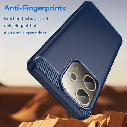 Coque pour Oppo A5 Pro 4G / A5 Pro, Techsuit, Carbone, Bleue