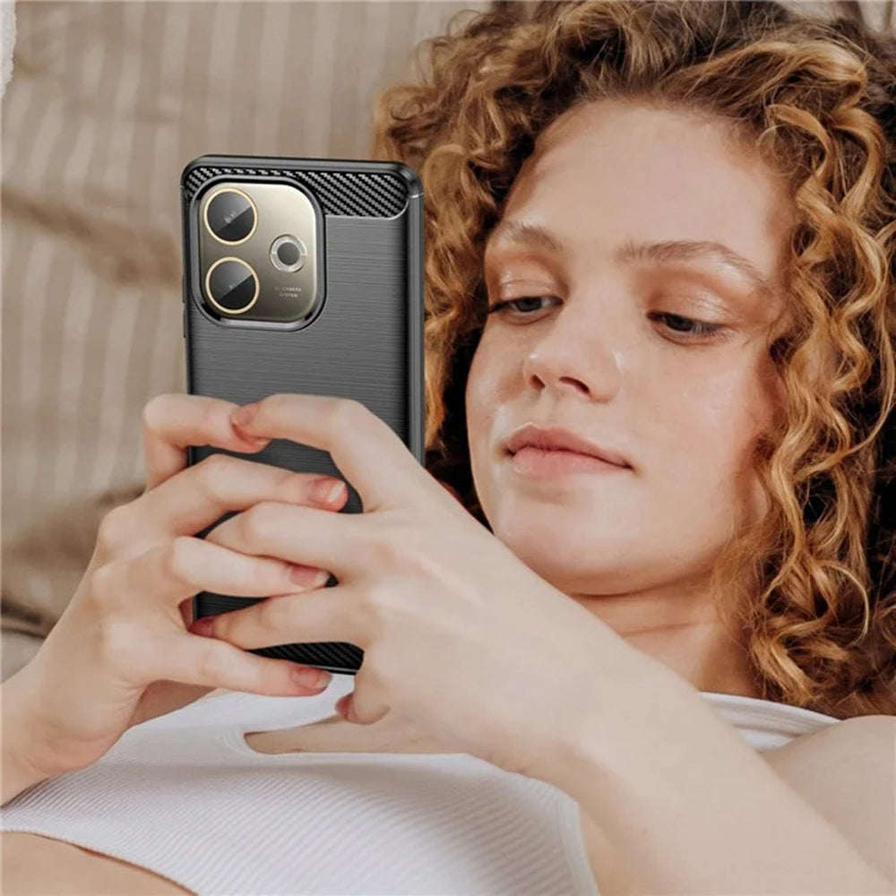 Coque pour Oppo A5 Pro 4G / A5 Pro, Techsuit, Carbone, Noire