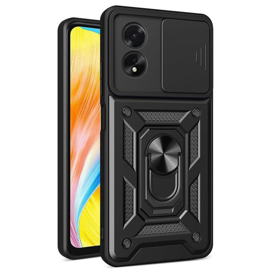 Coque pour Oppo A58 4G, Techsuit, CamShield, Noire