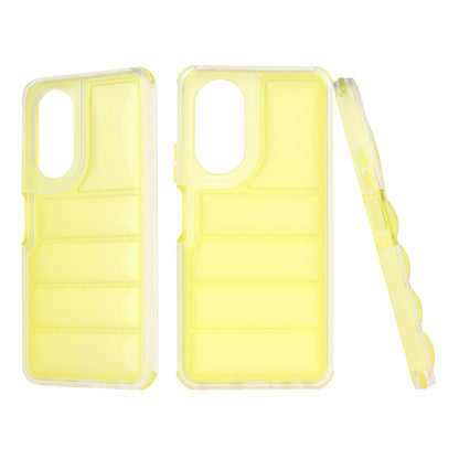 Coque pour Oppo A58 4G, Techsuit, Wave Shield, Jaune
