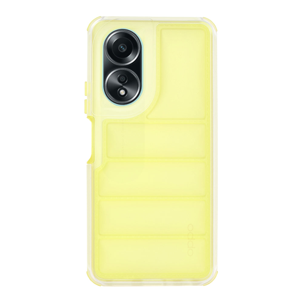 Coque pour Oppo A58 4G, Techsuit, Wave Shield, Jaune