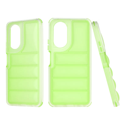 Coque pour Oppo A58 4G, Techsuit, Wave Shield, Vert