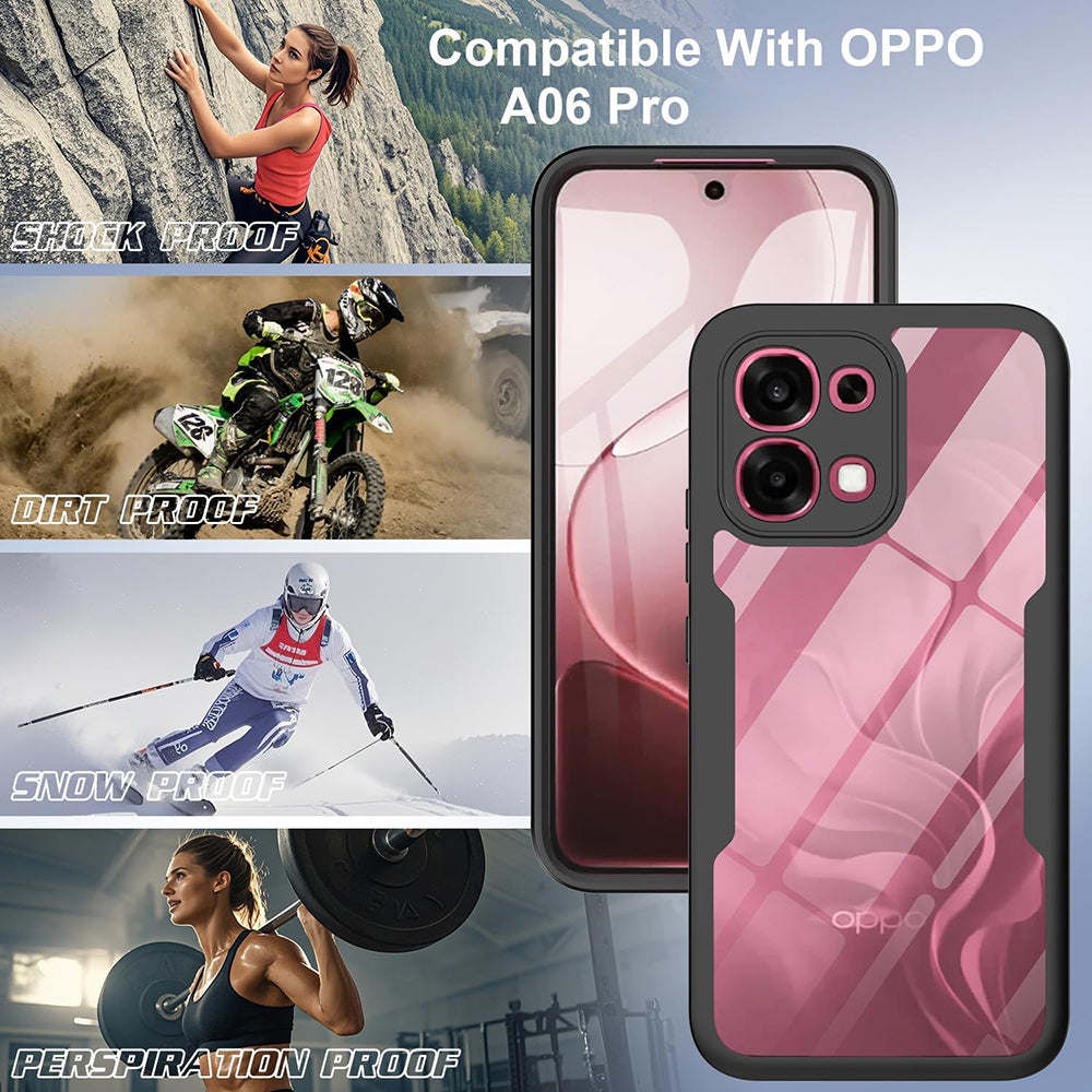 Case for Oppo A6 Pro 5G / A6 Pro 4G, Techsuit, ColorVerse 360, Black