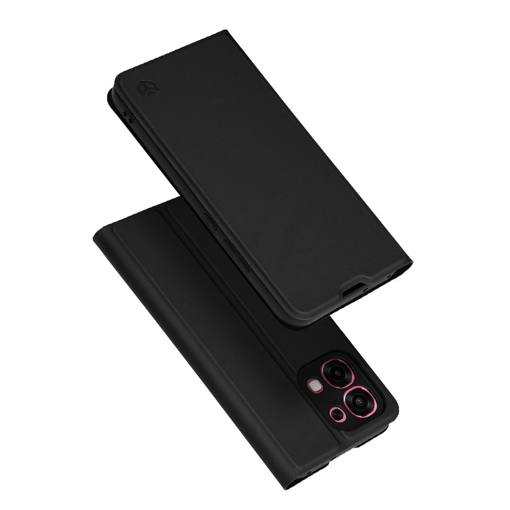 Étui pour Oppo A6 Pro 5G / A6 Pro 4G, Techsuit, Magskin Book, Noir