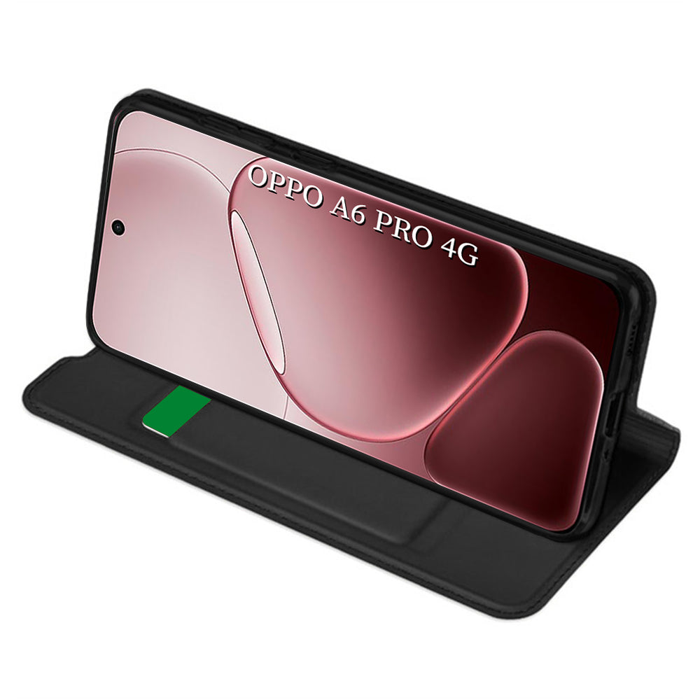 Étui pour Oppo A6 Pro 5G / A6 Pro 4G, Techsuit, Magskin Book, Noir