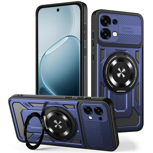 Coque pour Oppo A6 Pro 5G / A6 Pro 4G, Techsuit, RuggedCam, Bleue