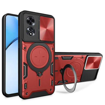 Coque pour Oppo A60, Techsuit, CamGuard Pro, Rouge