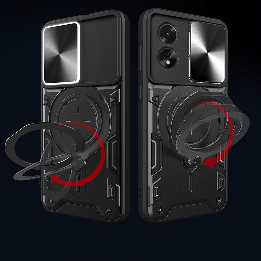 Coque pour Oppo A60, Techsuit, CamGuard Pro, Rose Doré