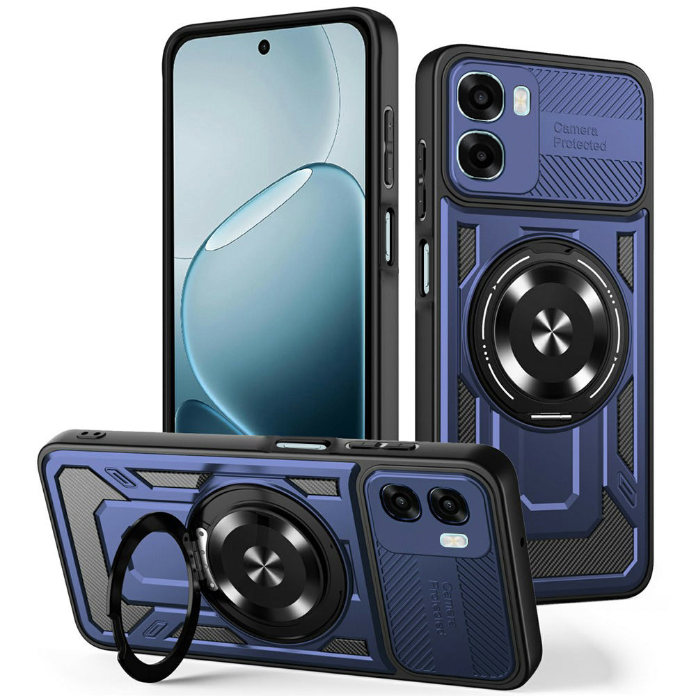 Coque pour Oppo A6k 4G / A6x 4G / A6x, Techsuit, RuggedCam, Bleue