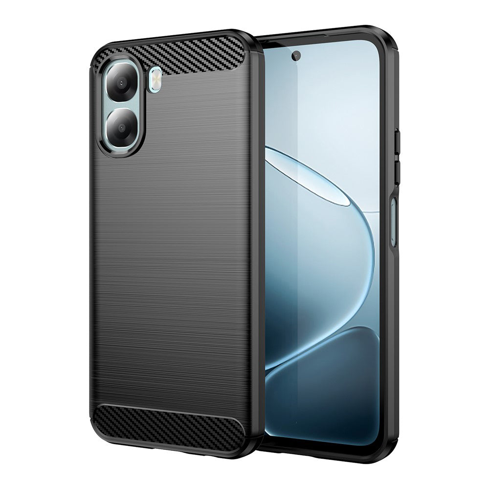 Étui pour Oppo A6x 4G / A6x, Techsuit, Carbone, Noir