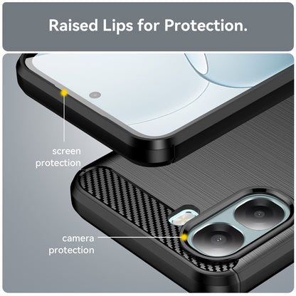 Étui pour Oppo A6x 4G / A6x, Techsuit, Carbone, Noir