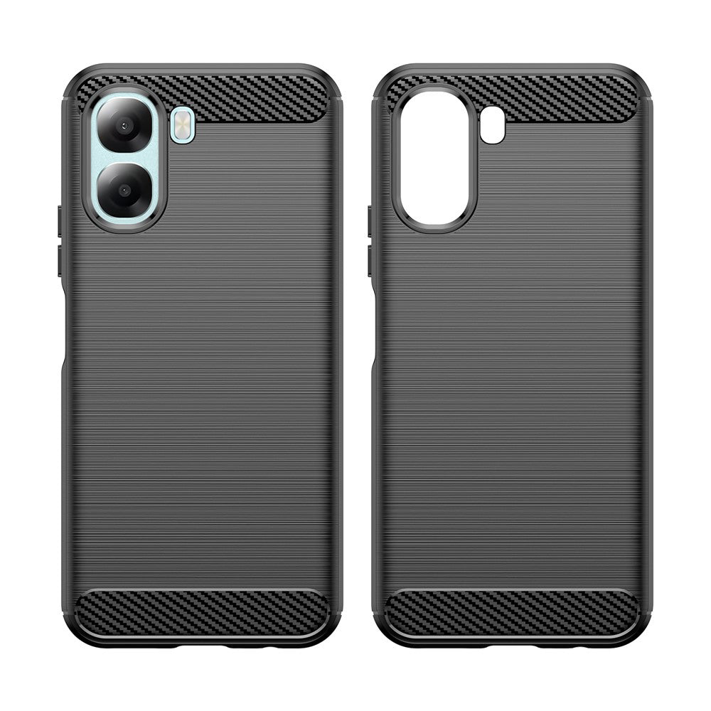 Étui pour Oppo A6x 4G / A6x, Techsuit, Carbone, Noir