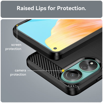 Coque pour Oppo A78 4G, Techsuit, Carbone, Noire