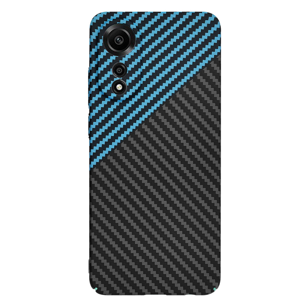 Coque pour Oppo A78 4G, Techsuit, Carbonite FiberShell, Noir Bleu