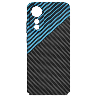 Coque pour Oppo A78 4G, Techsuit, Carbonite FiberShell, Noir Bleu