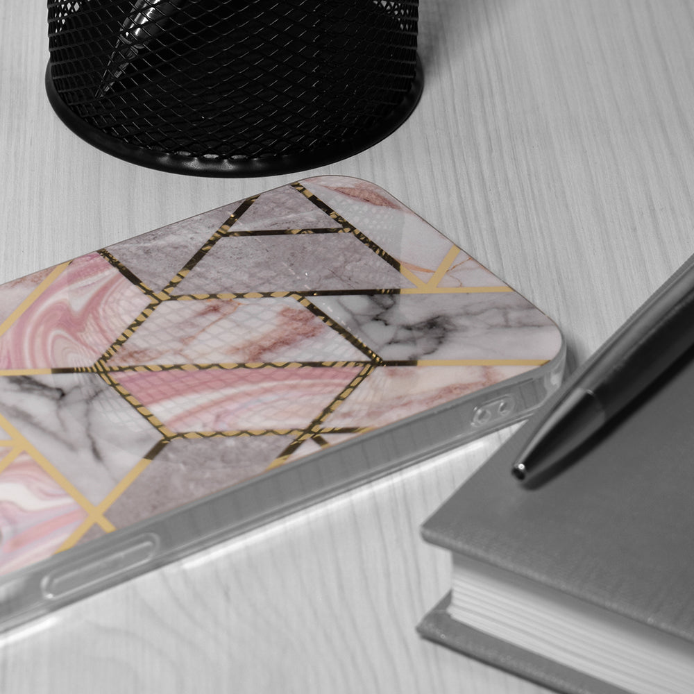 Coque pour Oppo A78 4G, Techsuit, Marble, Rose