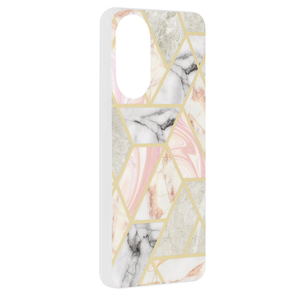 Coque pour Oppo A78 4G, Techsuit, Marble, Rose