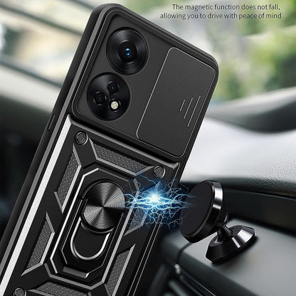 Housse pour Oppo A98, Techsuit, CamShield, Noire