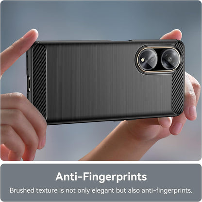 Coque pour Oppo A98, Techsuit, Carbone, Noire