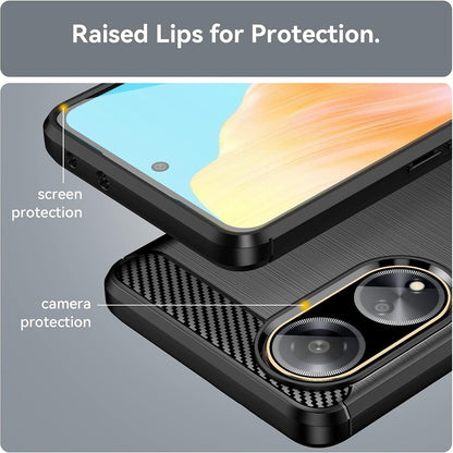 Coque pour Oppo A98, Techsuit, Carbone, Noire