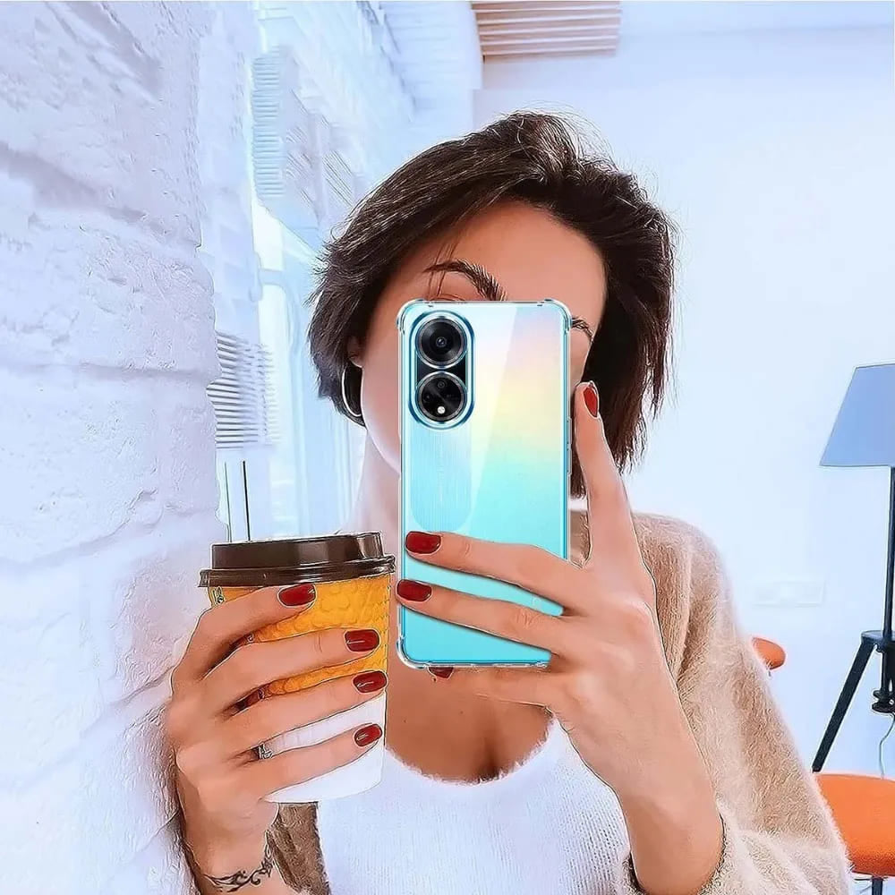 Case for Oppo A98, Techsuit, Shockproof Clear, Transparent