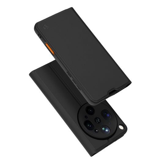 Coque pour Oppo Find X9 Ultra, Techsuit, Magskin Book, Noire