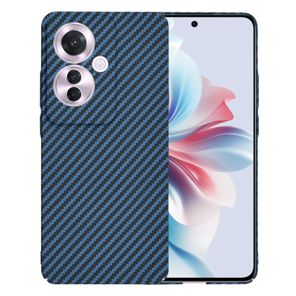 Coque pour Oppo Reno11 F, Techsuit, Carbonite FiberShell, Turquoise