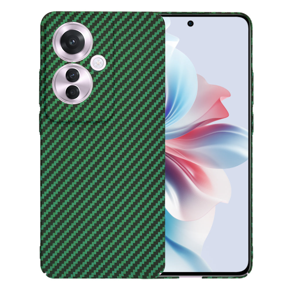 Coque pour Oppo Reno11 F, Techsuit, Carbonite FiberShell, Vert