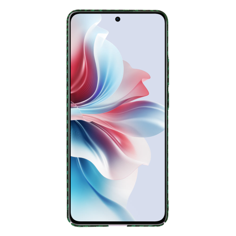 Coque pour Oppo Reno11 F, Techsuit, Carbonite FiberShell, Vert