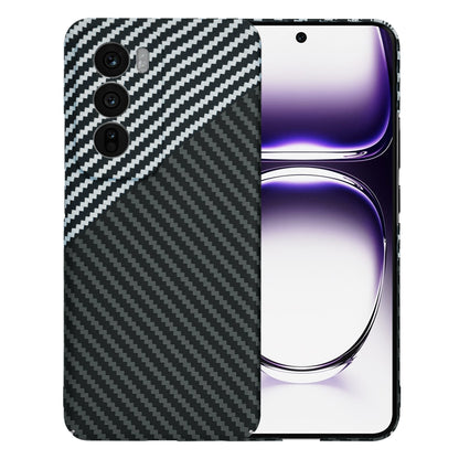 Coque pour Oppo Reno12, Techsuit, Carbonite FiberShell, Noir Gris