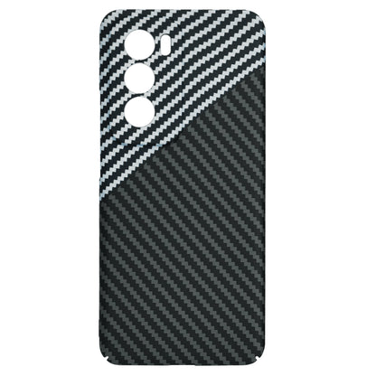 Coque pour Oppo Reno12, Techsuit, Carbonite FiberShell, Noir Gris