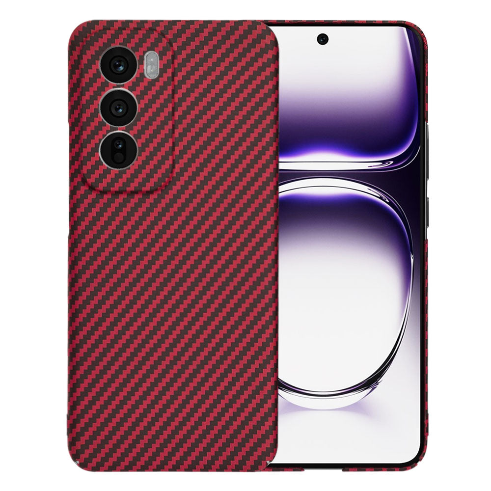 Case for Oppo Reno12, Techsuit, Carbonite FiberShell, Red
