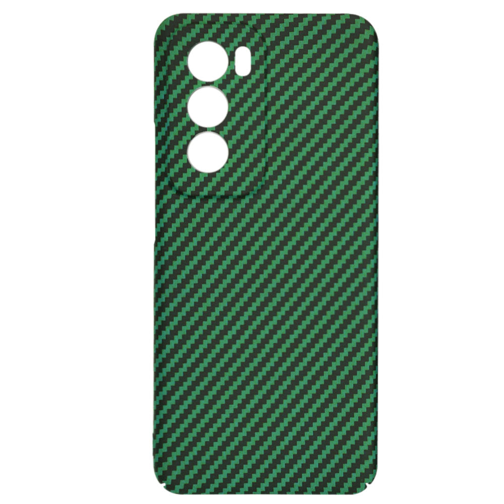 Coque pour Oppo Reno12, Techsuit, Carbonite FiberShell, Vert