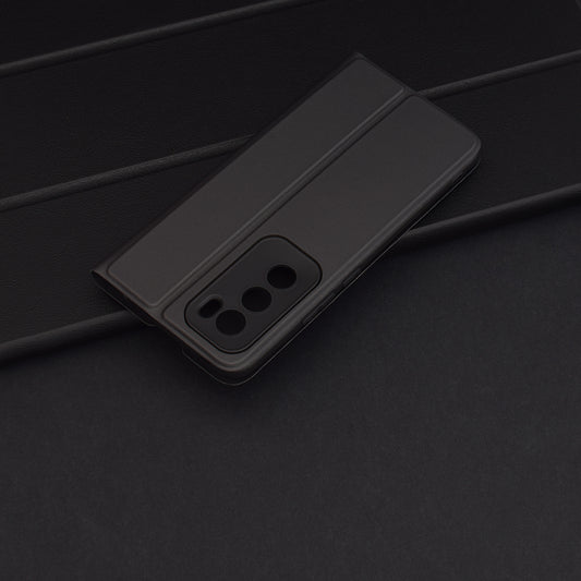 Coque pour Oppo Reno12, Techsuit, Magskin Book, Noire