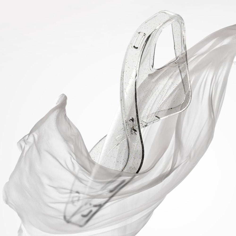 Étui pour Oppo Reno12, Techsuit, SparkleSkin, Transparent