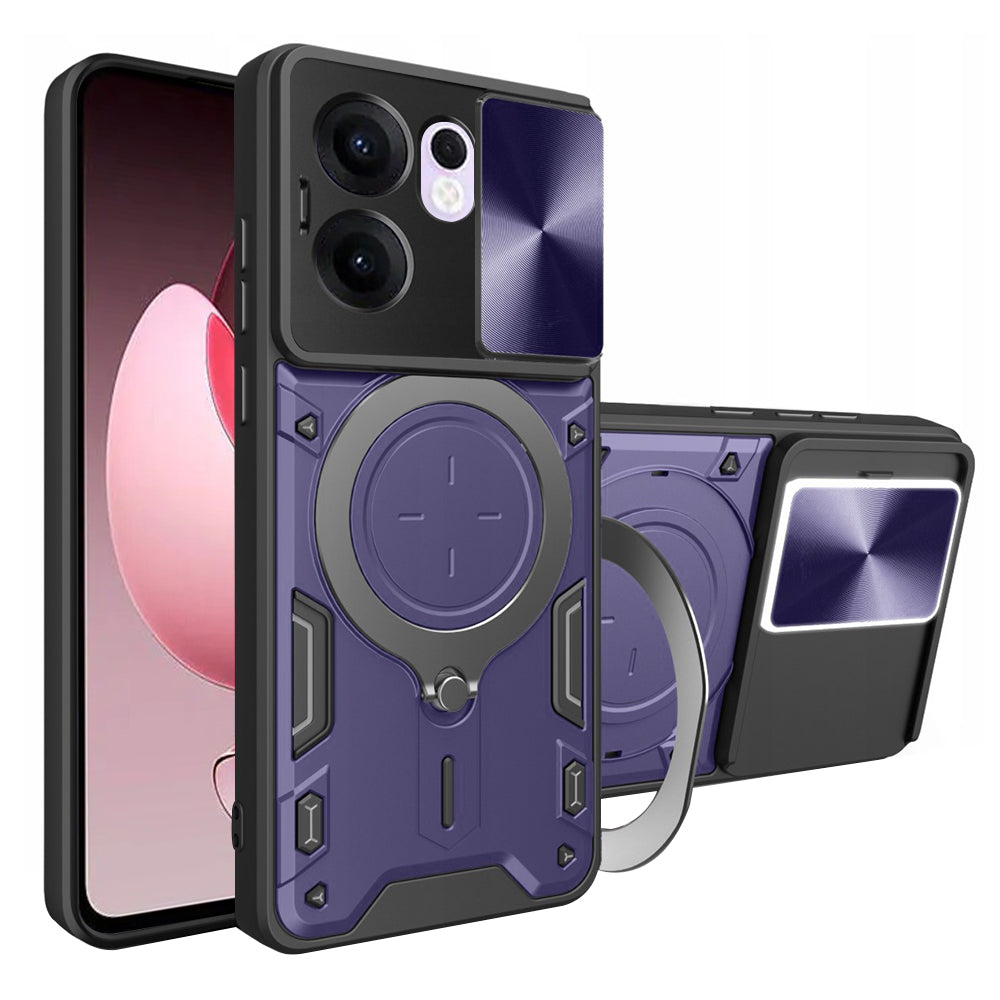 Coque pour Oppo Reno13 FS 5G / Reno13 F 4G / Reno13 F, Techsuit, CamGuard Pro, Violet