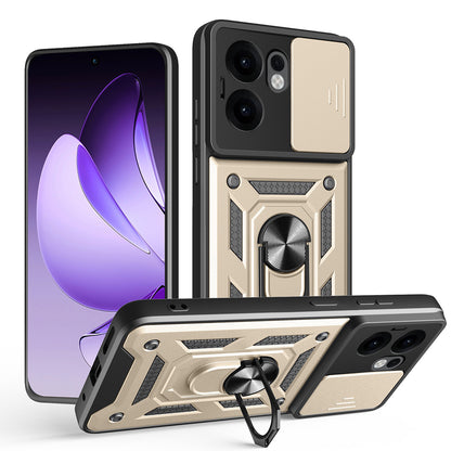 Coque pour Oppo Reno13 FS 5G / Reno13 F 4G / Reno13 F, Techsuit, CamShield, Dorée