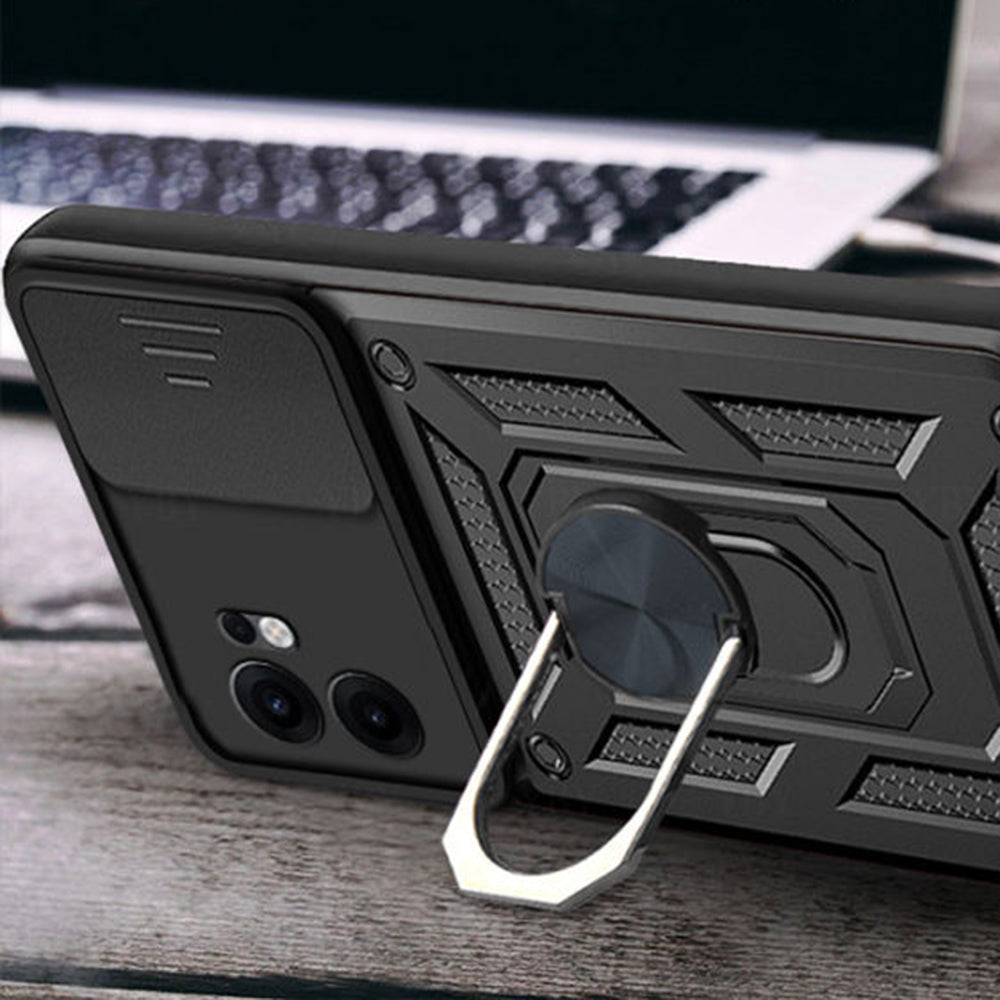 Coque pour Oppo Reno13 FS 5G / Reno13 F 4G / Reno13 F, Techsuit, CamShield, Noire