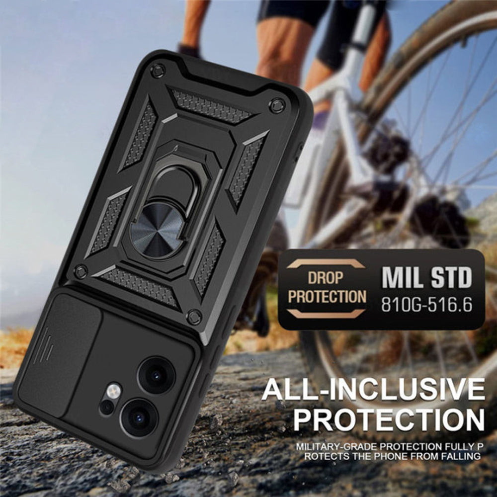 Coque pour Oppo Reno13 FS 5G / Reno13 F 4G / Reno13 F, Techsuit, CamShield, Noire